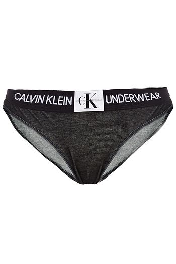 CALVIN KLEIN Jacquard-trimmed stretch-cotton jersey low-rise briefs