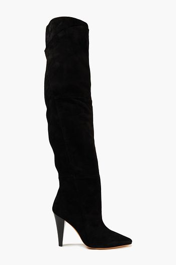 IRO Colobe Overknees aus Veloursleder