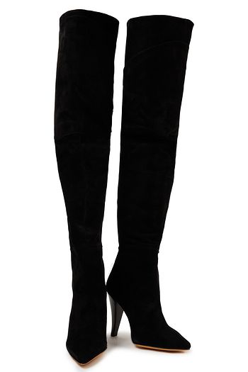 IRO Colobe Overknees aus Veloursleder