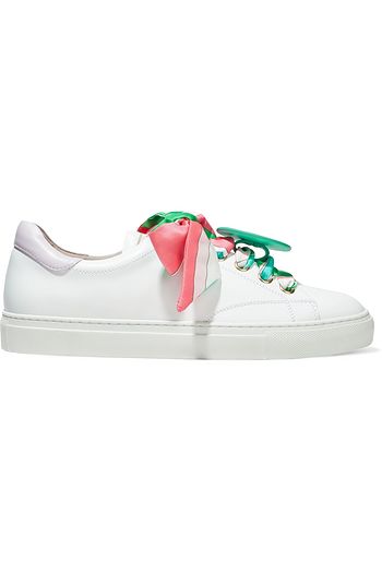 EMILIO PUCCI Appliquéd leather sneakers
