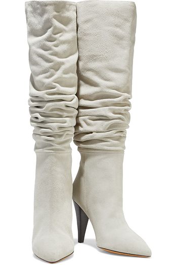 IRO Bailey gathered suede knee boots