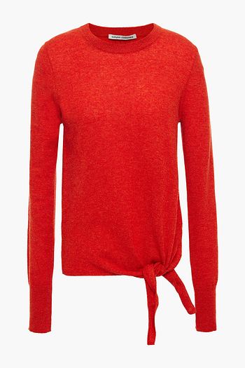 AUTUMN CASHMERE Knotted mélange cashmere sweater
