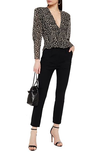 IRO Pleated twill slim-leg pants