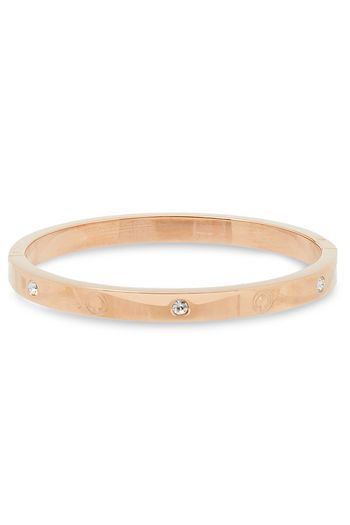 KATE SPADE NEW YORK Rose gold-tone crystal bangle