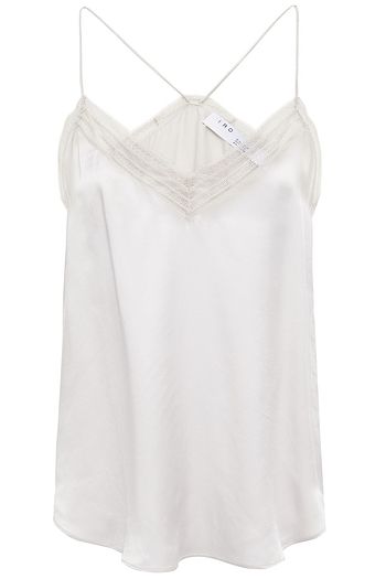 IRO Pralina lace-trimmed silk-charmeuse camisole