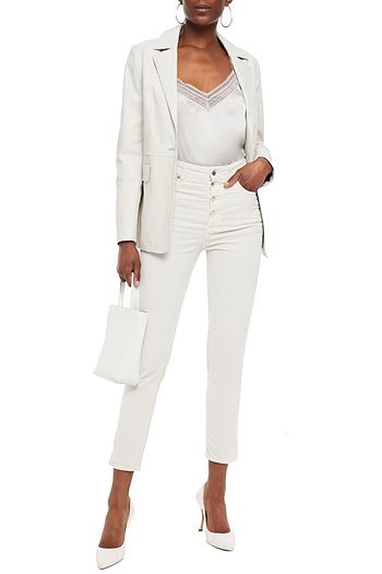 IRO Pralina lace-trimmed silk-charmeuse camisole