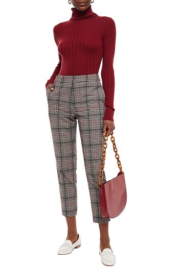 AUTUMN CASHMERE Ribbed cashmere turtleneck sweater