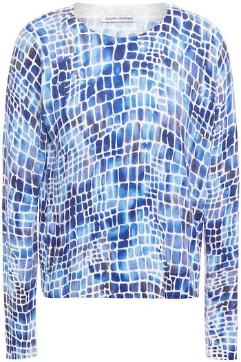 AUTUMN CASHMERE Printed cashmere sweater
