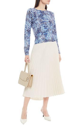 AUTUMN CASHMERE Printed cashmere sweater