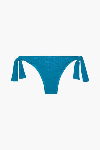 LA PERLA Anemone embroidered low-rise bikini briefs