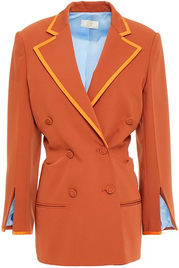 SARA BATTAGLIA Double-breasted cady blazer
