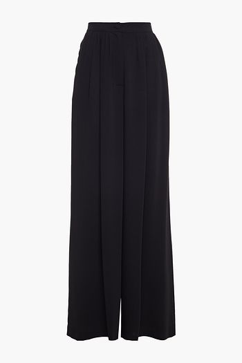 SARA BATTAGLIA Pleated cady wide-leg pants