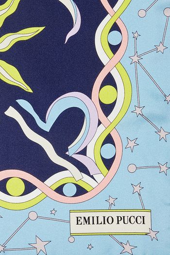 EMILIO PUCCI Printed silk-twill scarf