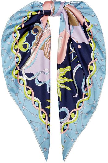 EMILIO PUCCI Printed silk-twill scarf