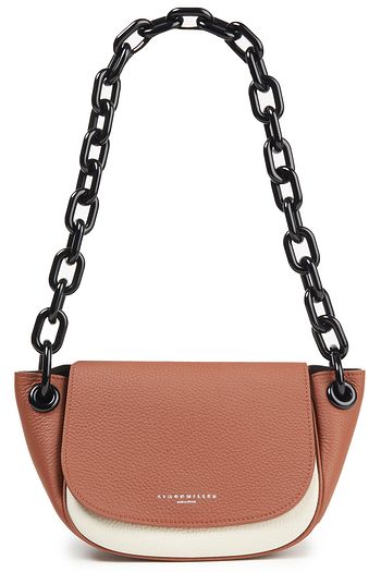 SIMON MILLER Bend two-tone pebbled-leather shoulder bag