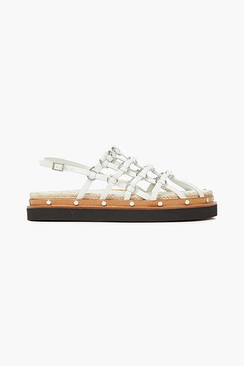 3.1 PHILLIP LIM Yasmine Cage jute-trimmed leather platform sandals