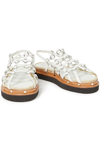 3.1 PHILLIP LIM Yasmine Cage jute-trimmed leather platform sandals