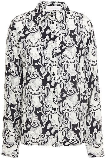 SEE BY CHLOÉ Printed crepe de chine shirt