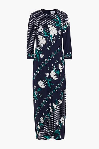 ERDEM Evanna printed twill midi dress