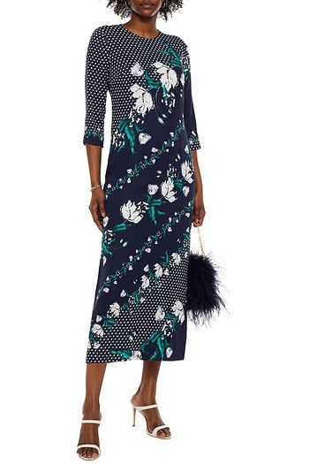 ERDEM Evanna printed twill midi dress