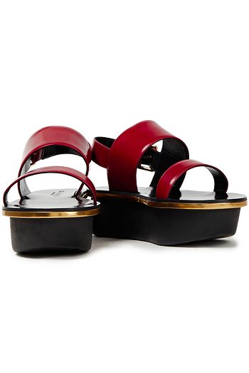 MARNI Plateausandalen aus Glanzleder