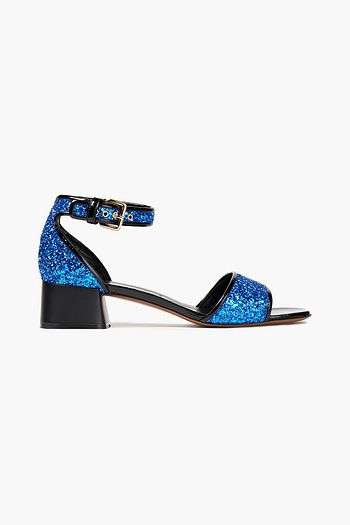 MARNI Sandalen aus Leder mit Glitter-Finish