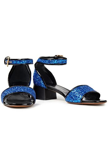 MARNI Sandalen aus Leder mit Glitter-Finish