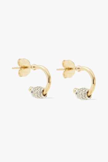 ADINA REYTER Ohrringe aus 14 KT. Gold und Sterlingsilber mit Diamanten