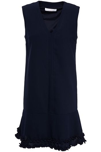 SEE BY CHLOÉ Ruffled crepe de chine mini dress