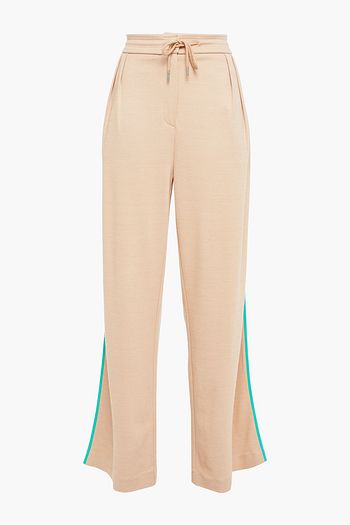 NINETY PERCENT Jacquard-knit organic cotton-blend track pants