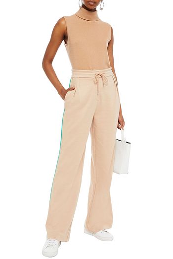 NINETY PERCENT Jacquard-knit organic cotton-blend track pants