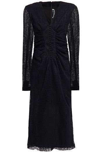 ROTATE BIRGER CHRISTENSEN Heather ruched lace midi dress