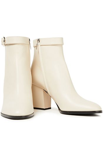 SERGIO ROSSI Ankle Boots aus Leder mit Schnalle