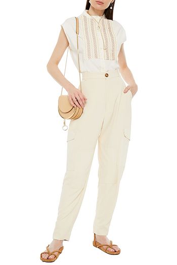 SEE BY CHLOÉ Stretch-twill tapered pants