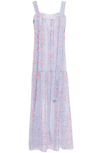 SEE BY CHLOÉ Printed cotton and silk-blend crepon maxi dress