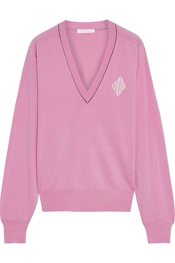 CHLOÉ Intarsia wool-blend sweater