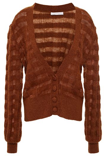 SEE BY CHLOÉ Burnout-effect knitted cardigan