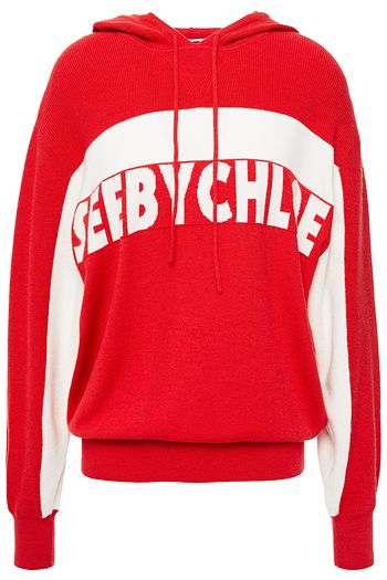 SEE BY CHLOÉ Intarsia-knit hoodie