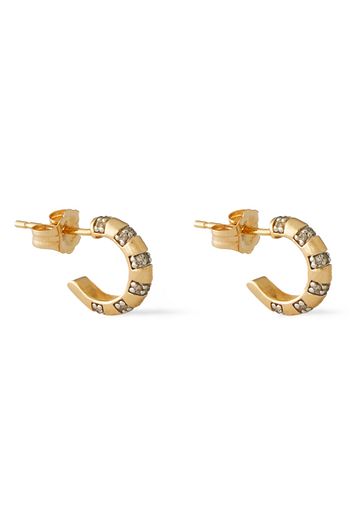 ADINA REYTER 14 KT. vergoldete Creolen mit Diamanten