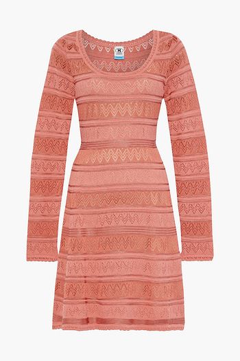 M MISSONI Crochet-knit cotton-blend mini dress