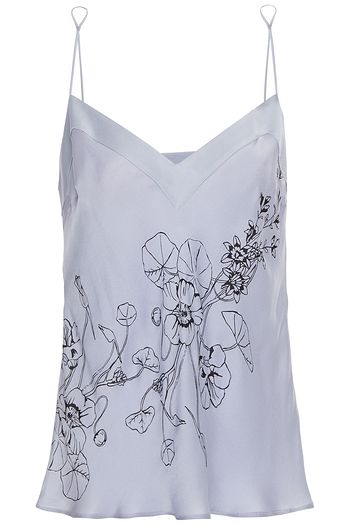 CARINE GILSON Floral-print silk crepe de chine camisole