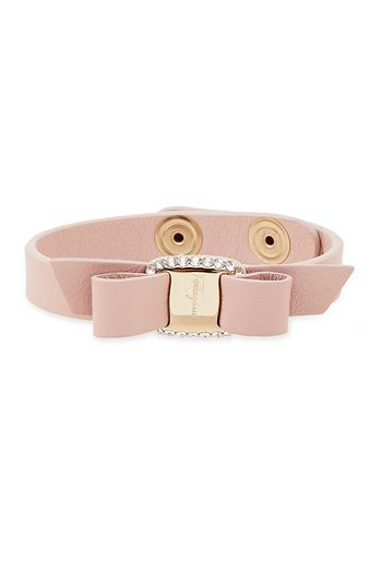SALVATORE FERRAGAMO Vara bow-embellished leather bracelet