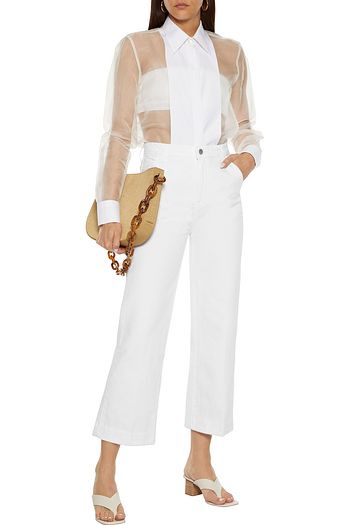 J BRAND Joan cropped high-rise straight-leg jeans