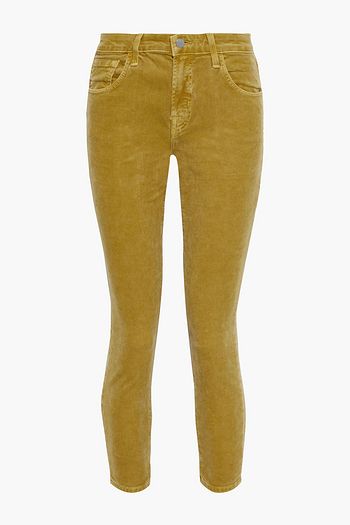 J BRAND 835 cropped cotton-blend corduroy skinny pants