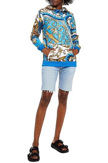 MOSCHINO Printed jersey hoodie