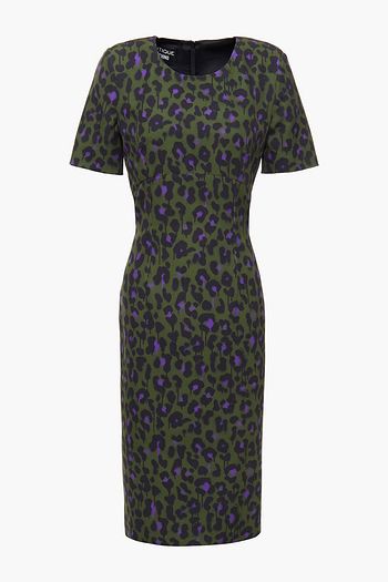 BOUTIQUE MOSCHINO Leopard-print stretch-jersey dress