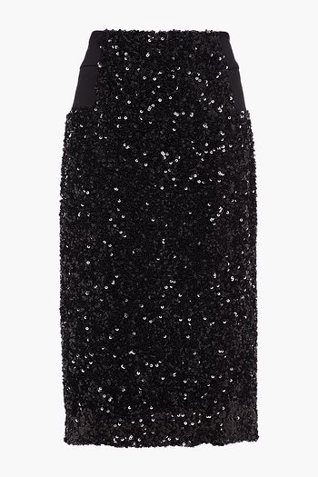REDEMPTION Sequined chiffon skirt