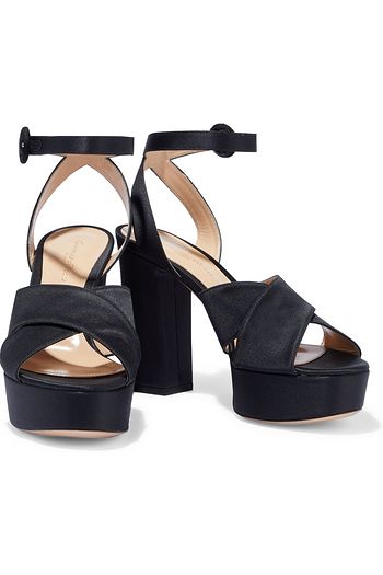 GIANVITO ROSSI Roxy 105 satin platform sandals