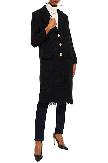 BOUTIQUE MOSCHINO Frayed tweed coat