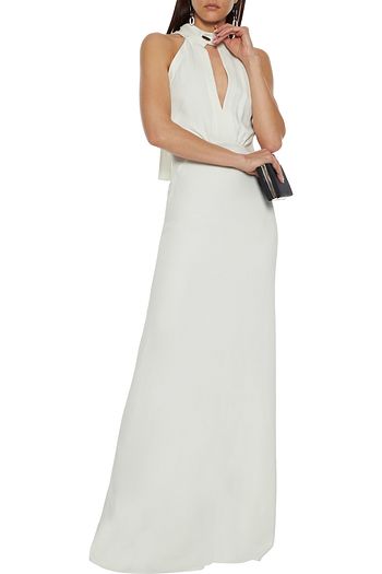 VICTORIA BECKHAM Gathered crepe gown